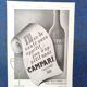 A Campari aperitif paper advertisement