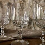 Antique stemmed crystal glasses