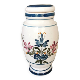 Pot d'apothicaire vintage peint à la main : Pharmacie yougoslave LEK, années 1970