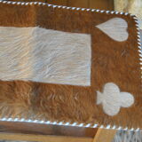60s Cowhide Card Game Mat