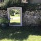 Old white mirror patinated 90x119cm