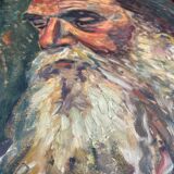 Old man painting