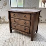 Solid elm aranjou chest of drawers
