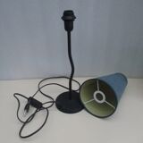 Table lamp, wrought iron, curved foot