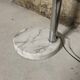 Vintage 5-branch floor lamp in chrome and marble – 1970s arc style