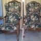 Two Voltaire armchairs