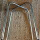 Tabouret formica blanc gris vintage