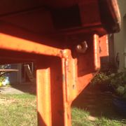 Industrial folding table steel of the army of the 1950s
