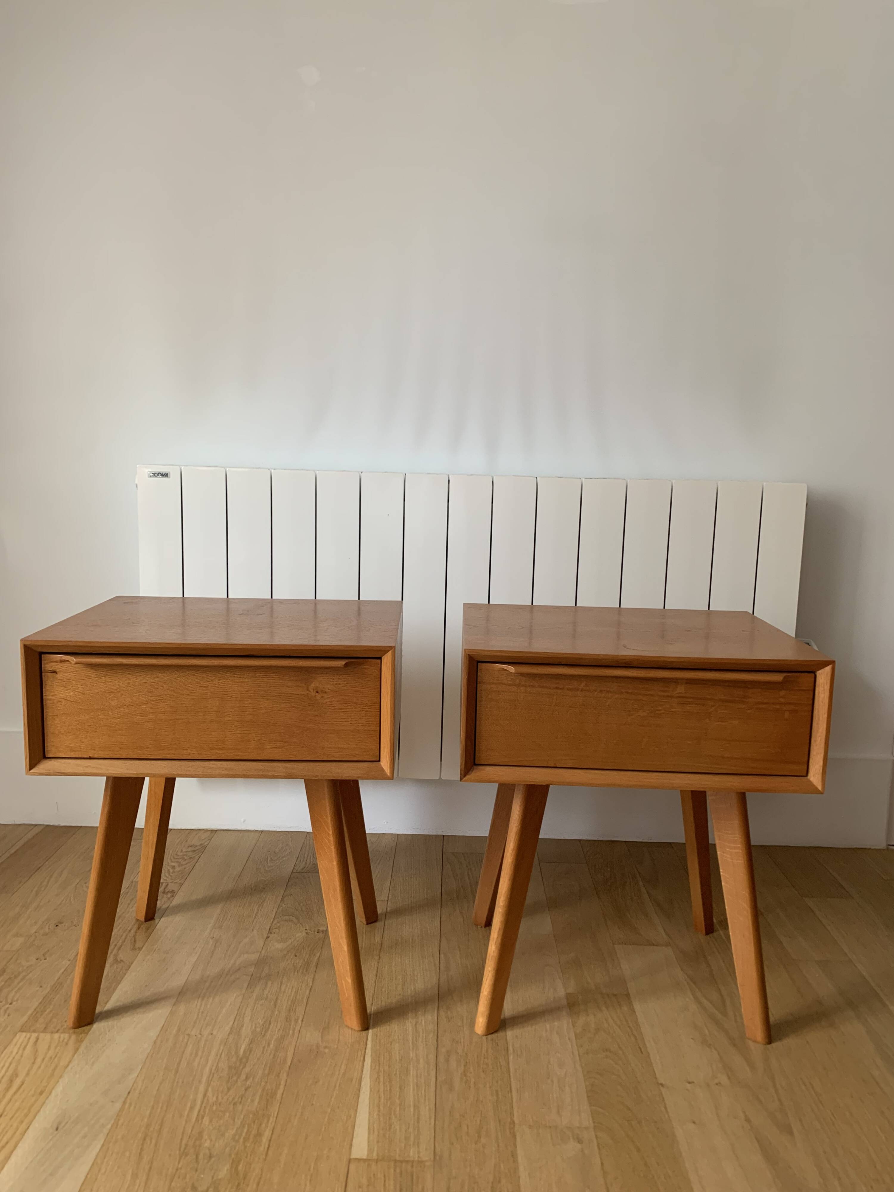 Pair of Scandinavian style nightstands