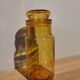 Bocal en verre hermétique style apothicaire vintage jaune jar made in Italy