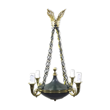 Empire chandelier with 4 lights