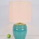 Table Lamp in Mint Porcelain from Laura Ashley, 1980s