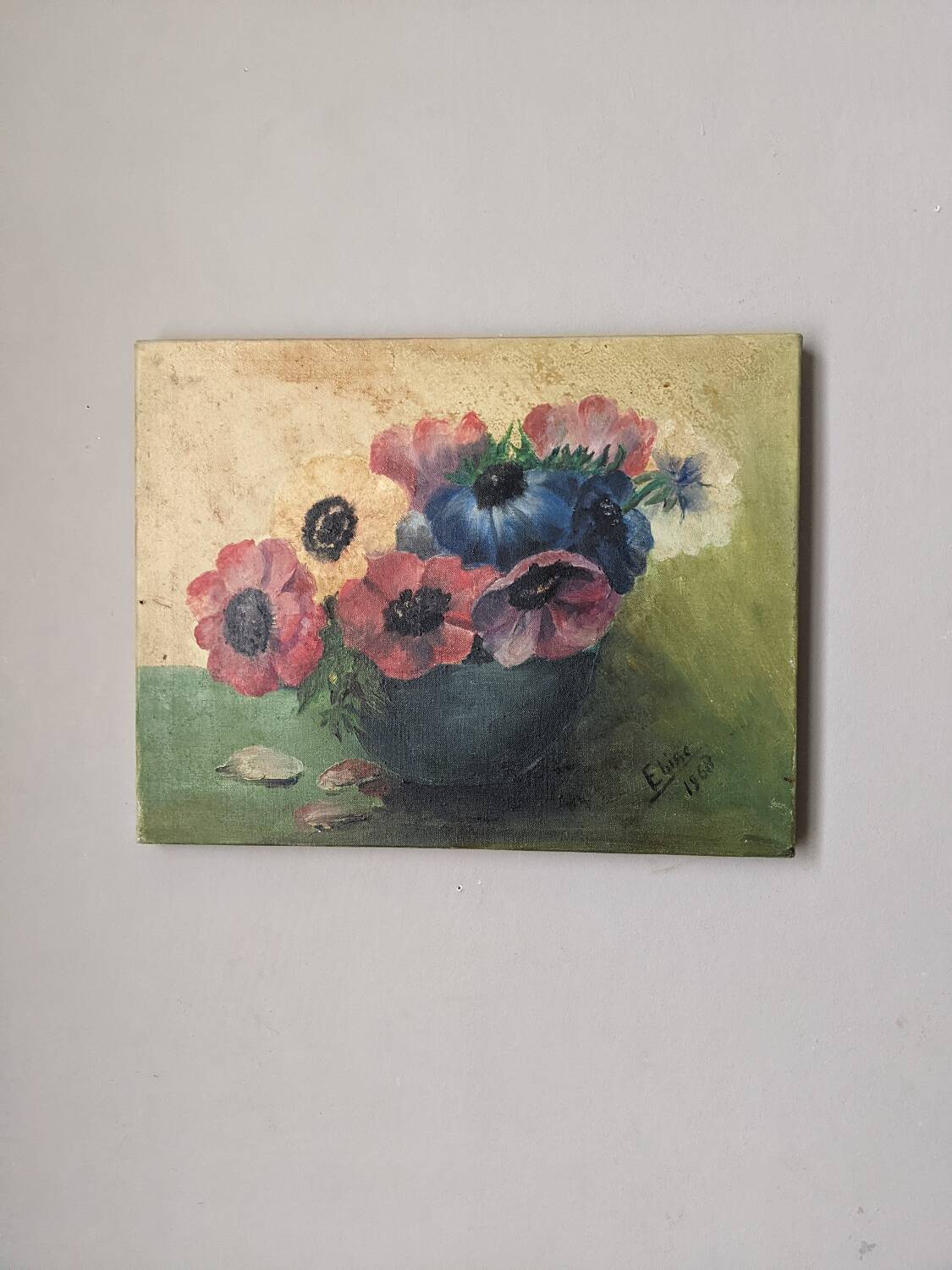 Acrylic on canvas old still life