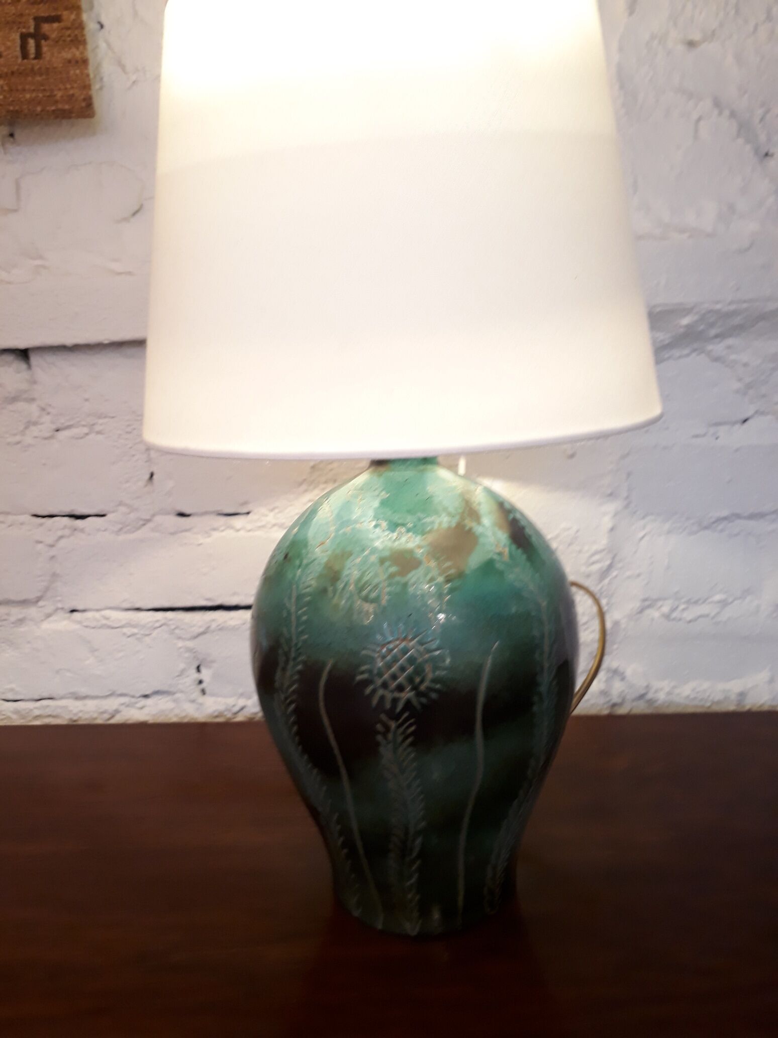Vallauris ceramic lamp