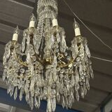 9-light chandelier with tassels