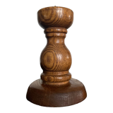 Vintage solid wood candle holder