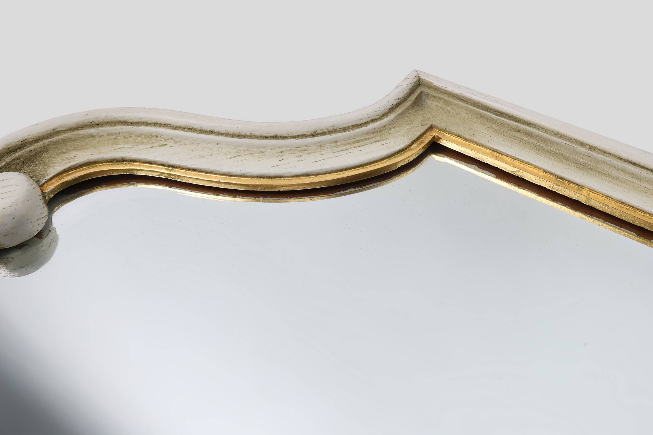 20th Century French beveled Louis XV style mirror