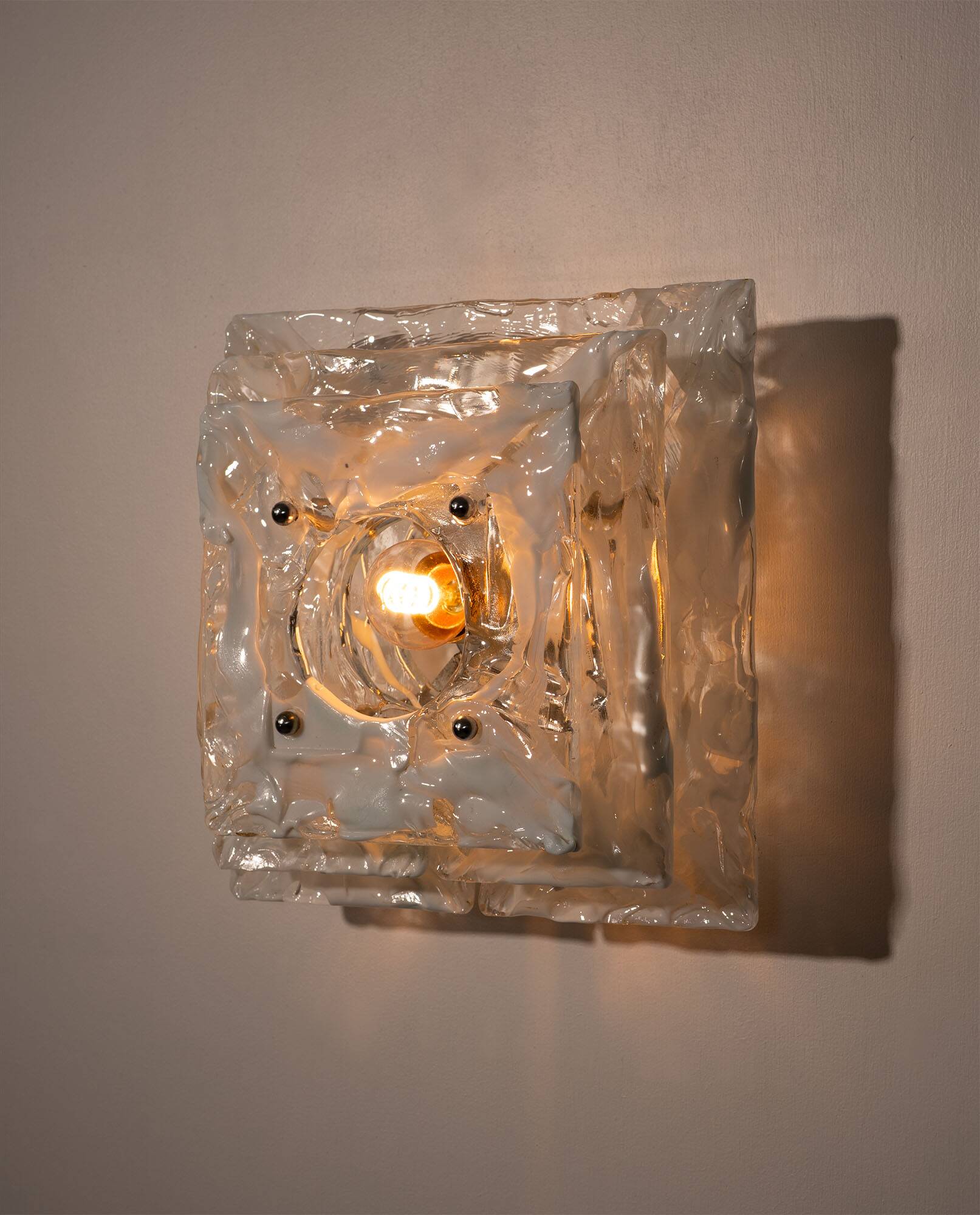 Applique en verre de Murano Carlo Nason, années 1970