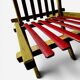 Rare pair of Thonet Frères armchairs – Original polychromy – 1930