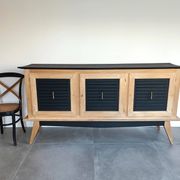 Cabinet from the 50s in solid oak signed FNA N° 0049