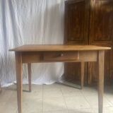 Antique walnut farmhouse table for four people
