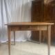 Antique walnut farmhouse table for four people