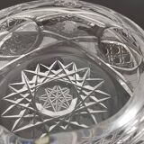 Ancien Cendrier en cristal de bohême Made in Pologne
