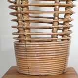 Bamboo and rattan umbrella stand, 1950s
