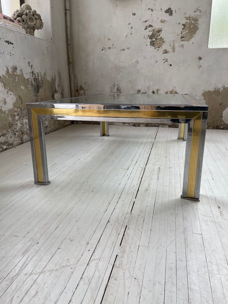 Brass chrome coffee table