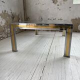 Table basse chrome laiton