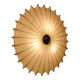 Sculptural cocoon light – mid-century Goldkant wall & ceiling lamp by Friedel Wauer