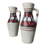 Pair of pitchers fat lava Germany