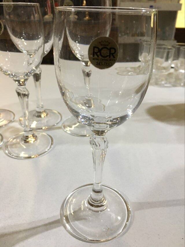 Royal Crystal Rock (Rcr) :10 verres , 5 grands et 5 plus petits