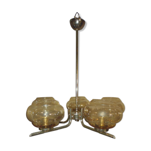 Lustre 5 feux en laiton