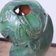‘Head’ sculpture lamp, glazed ceramic, vintage, Poland, 20th century
