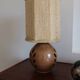 Lattice stoneware lamp