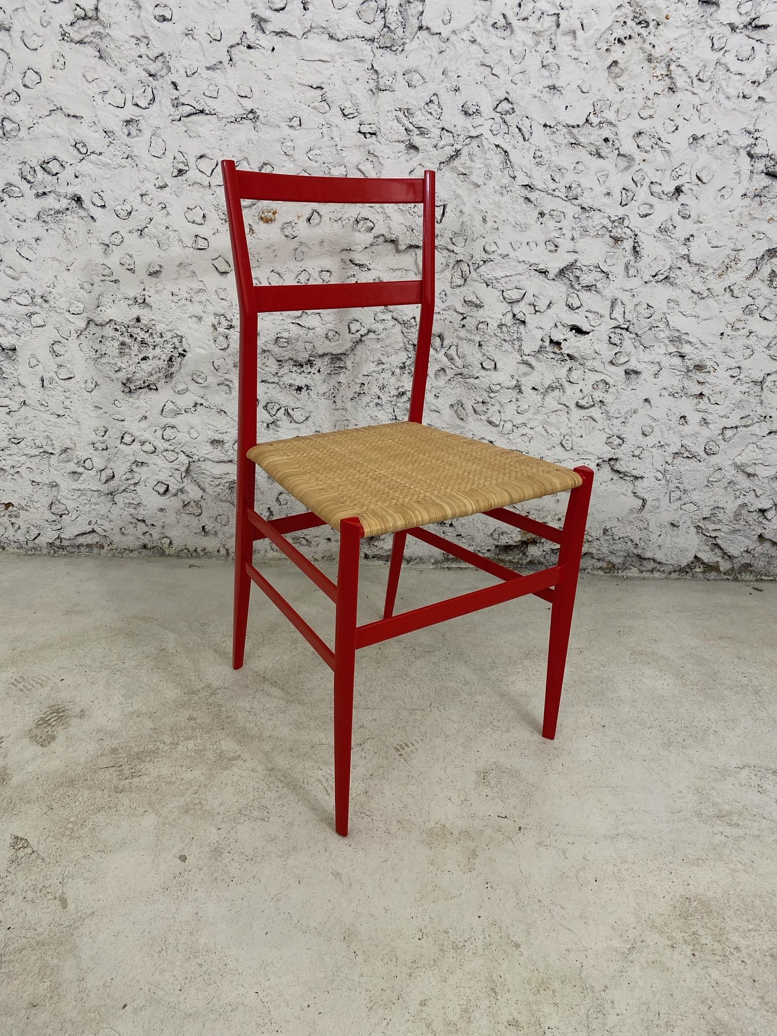Superleggera chair by Gio Ponti for Cassina modeled 699