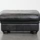 Set consisting of a cowhide leather Chesterfield sofa and matching ottoman