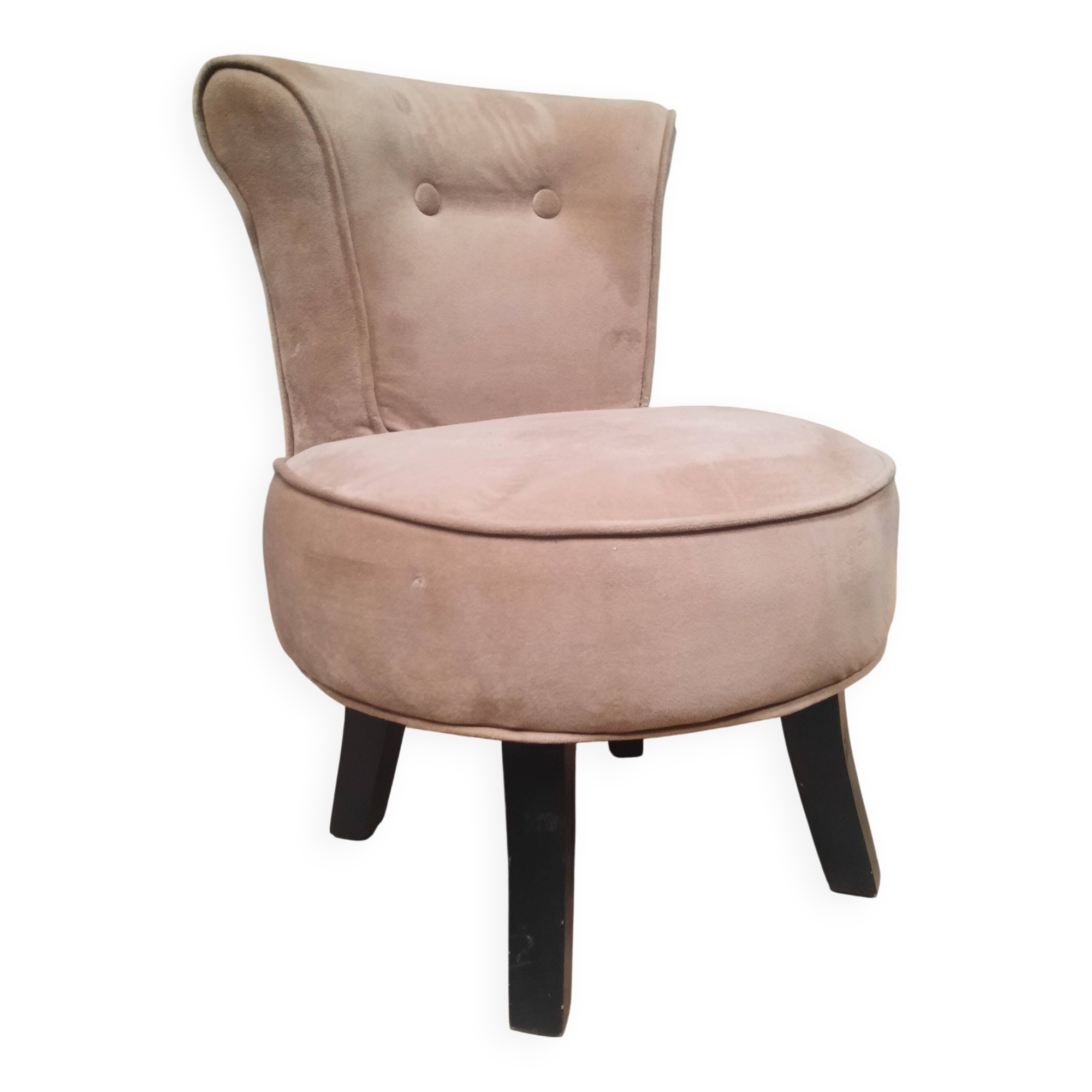 Velvet dressing table chair