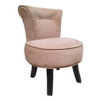 Velvet dressing table chair
