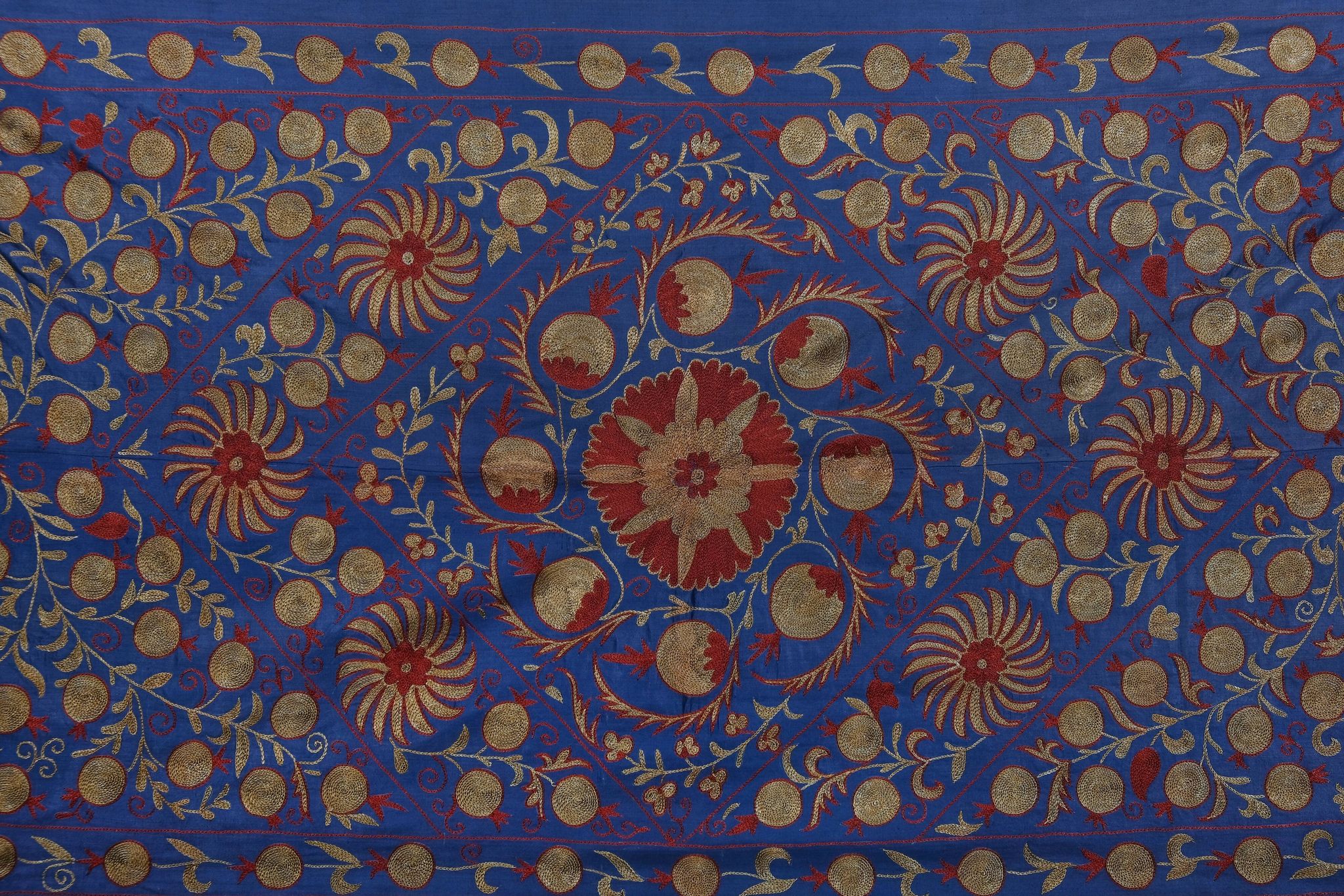 Hand knotted rug, vintage Turkish rug 100x194 cm