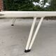 Vintage meridian in teak steel steel hairpin country leg down 60s