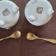 Vintage porcelain salt and pepper shakers.
