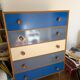 5-drawer wooden and formica chest of drawers Meredew Furniture