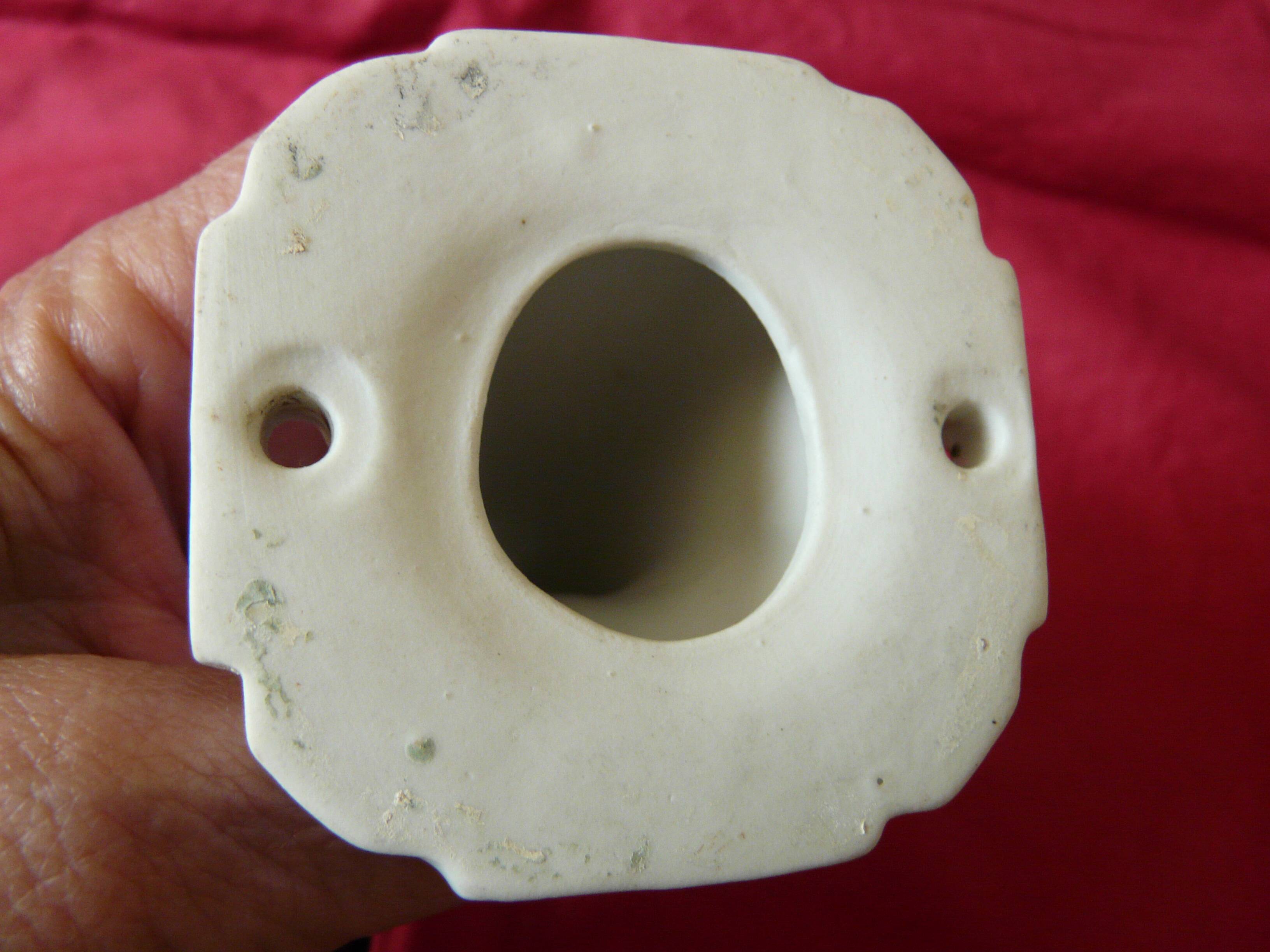White porcelain art deco coat hook