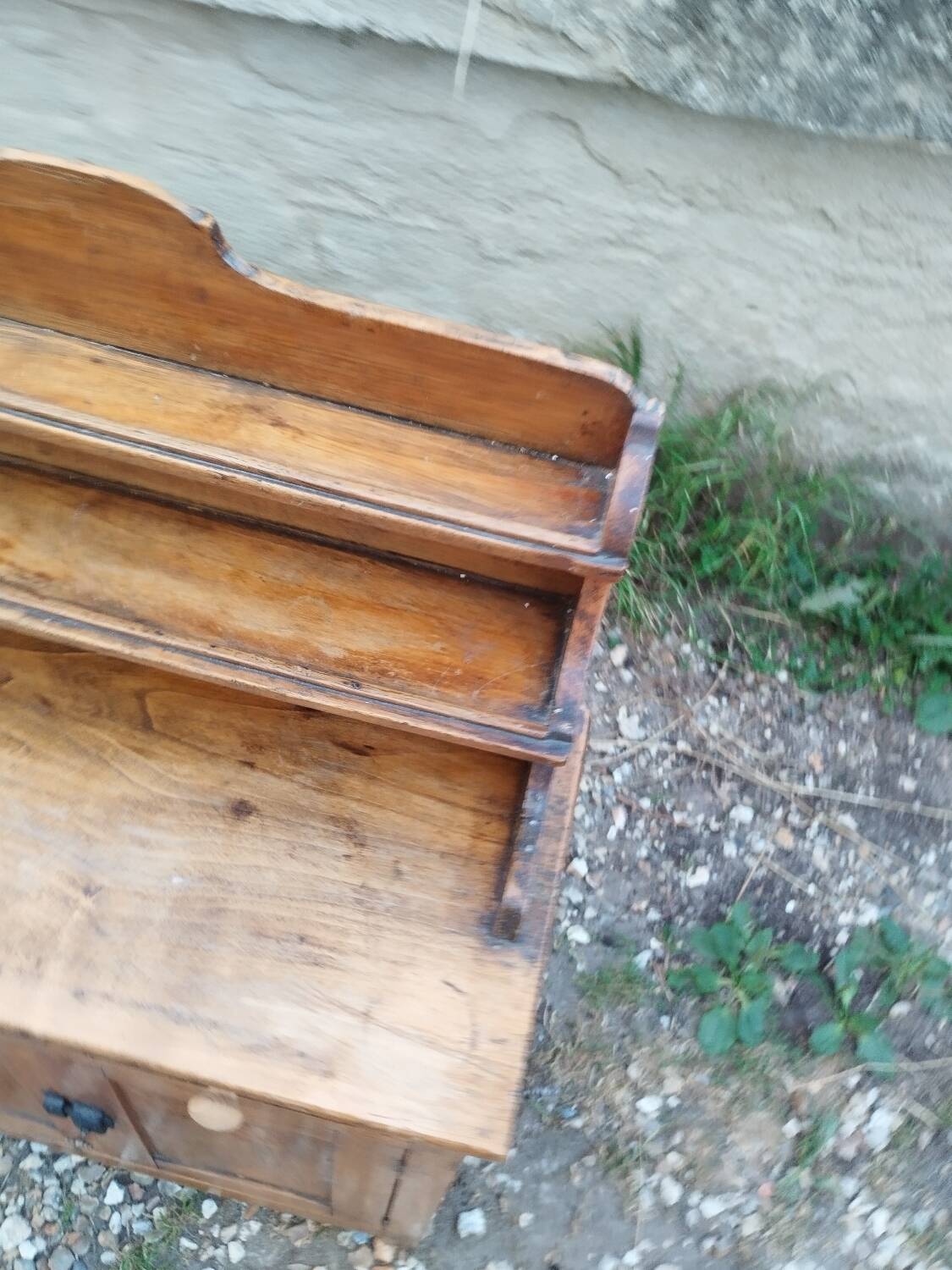 Petit buffet meuble de cuisine d'appoint ancien vintage