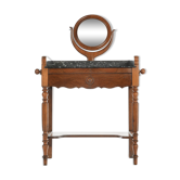 Wooden hairdresser with marble plan