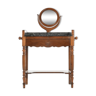Wooden hairdresser with marble plan
