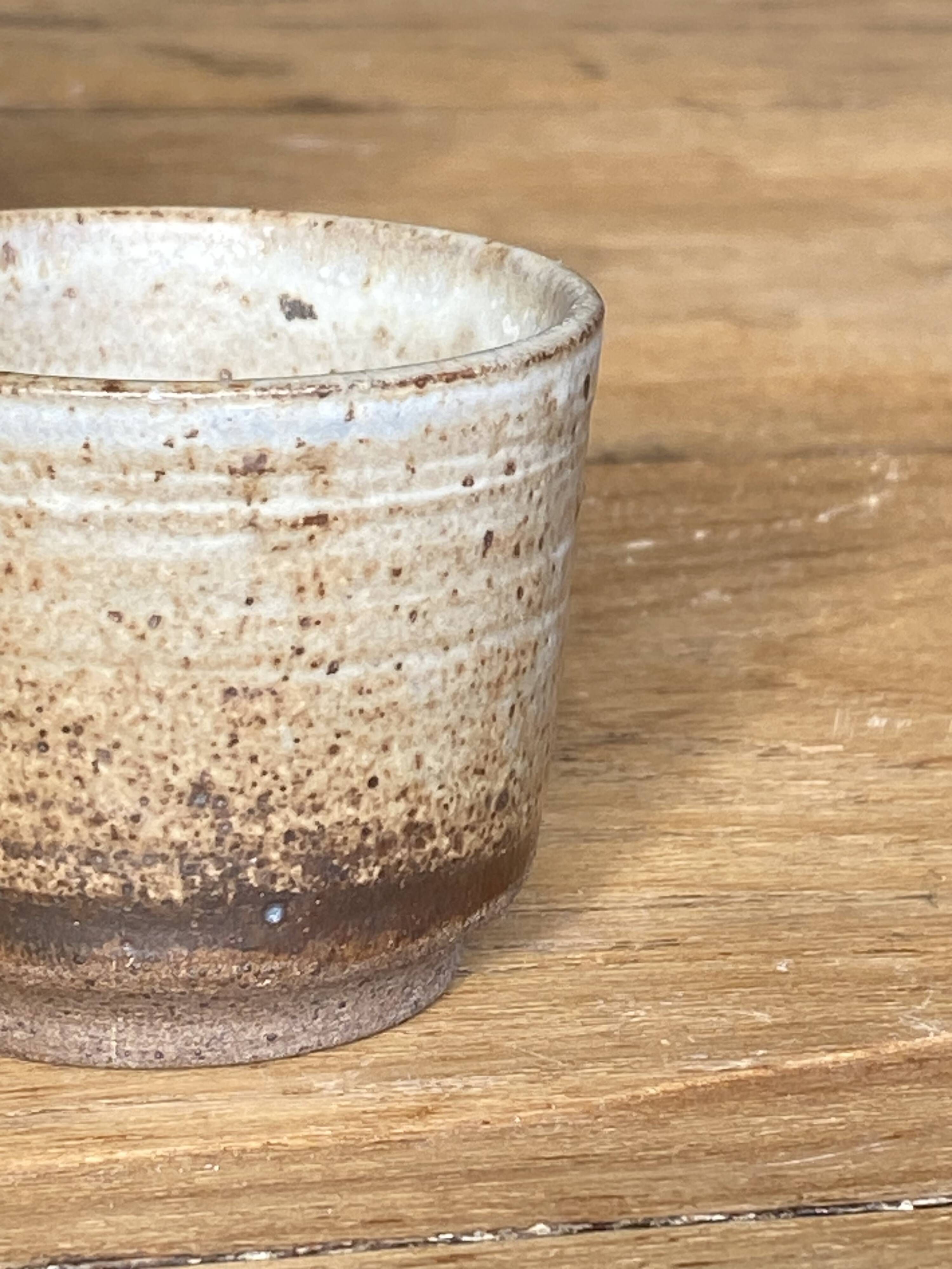 Handmade stoneware coffee set