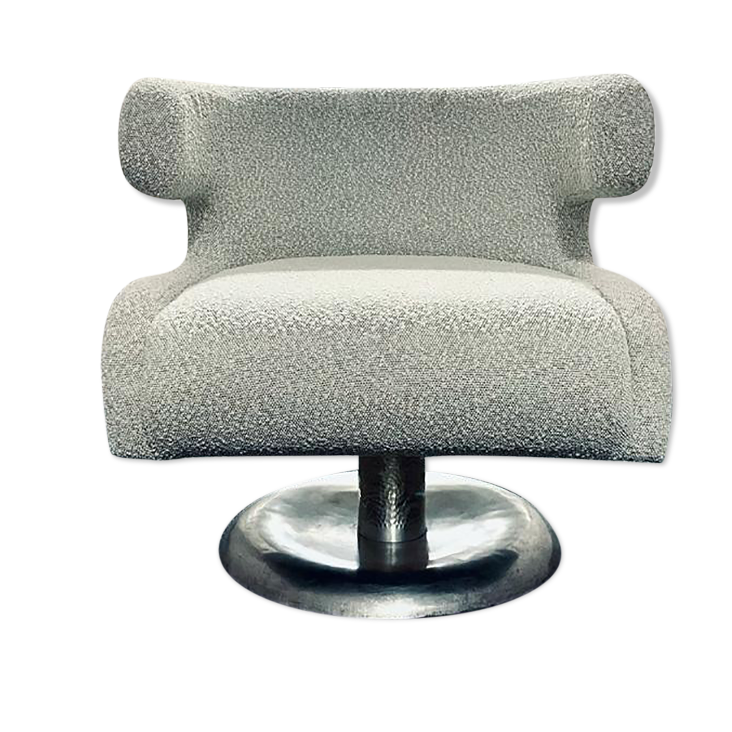 Swivel design armchair from the 50s completely reupholstered